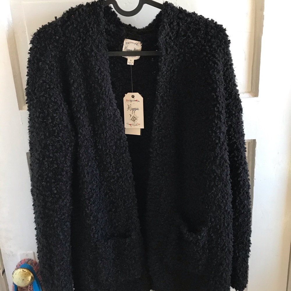 Black cardigan